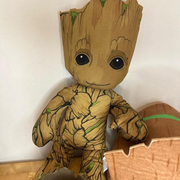 Marvel Groot Guardians of the Galaxy Lot 3 Plushies and a planter - Picture 3 of 16